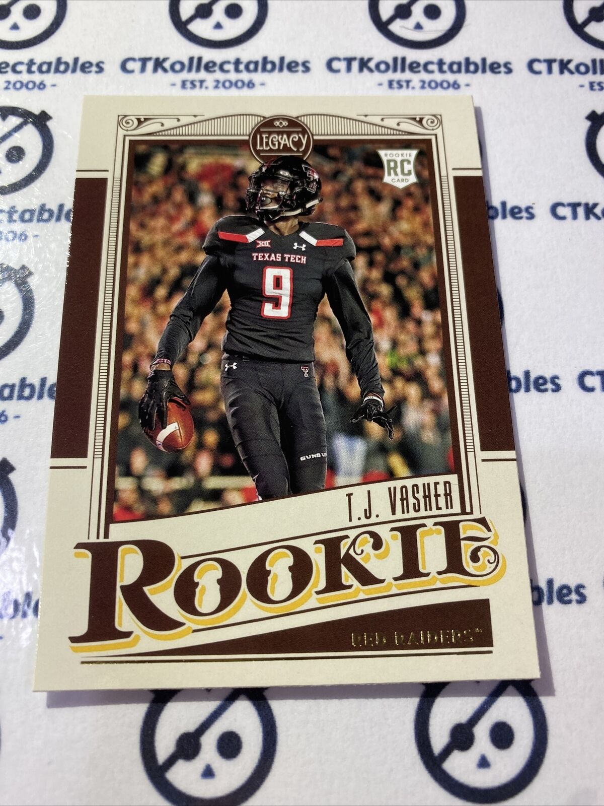 2021 NFL Legacy Rookie T.J Vasher #191 Dallas Cowboys RC