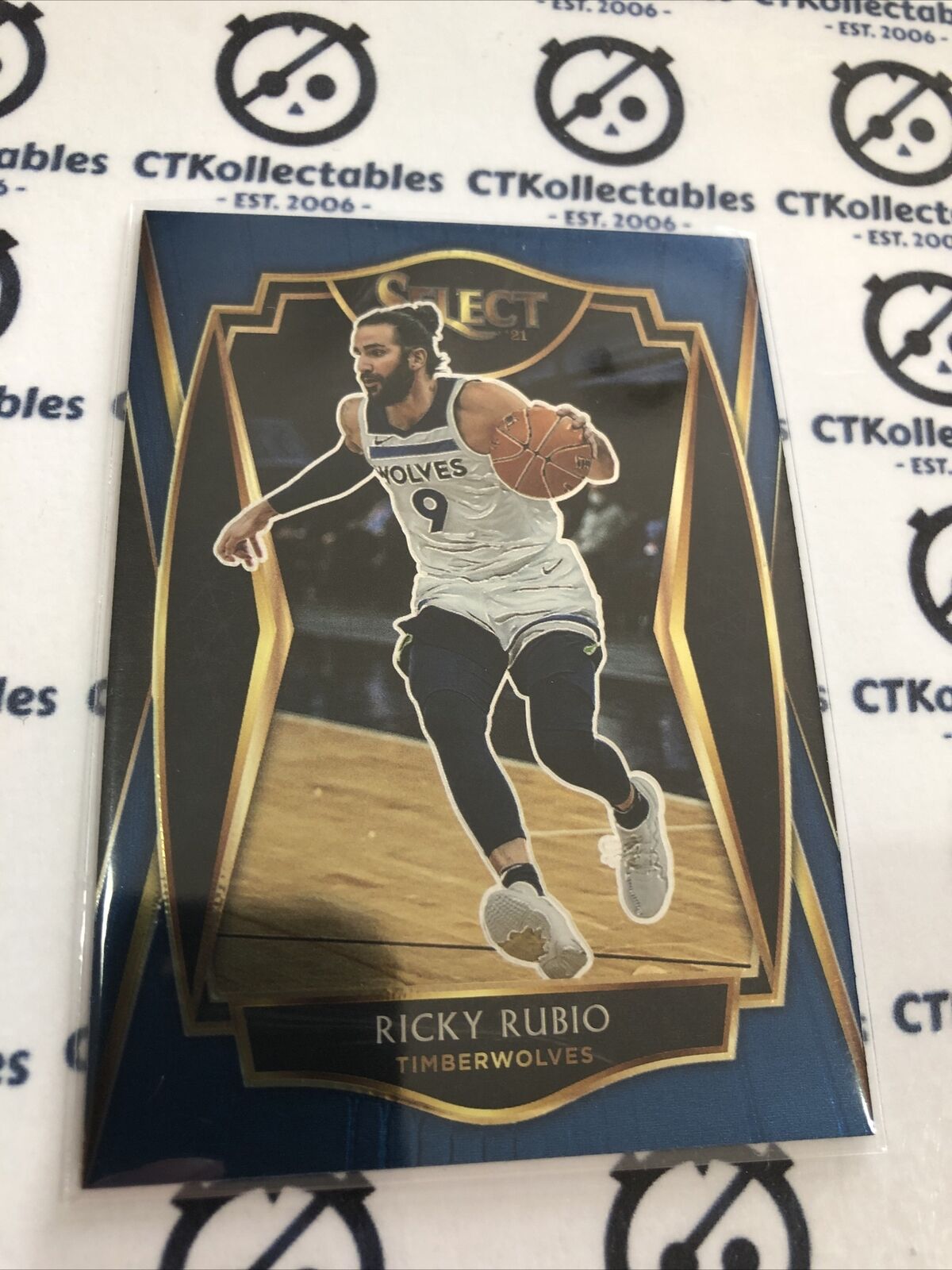 2020-21 Panini NBA Select Blue Premier Level Ricky Rubio Timberwolves #133