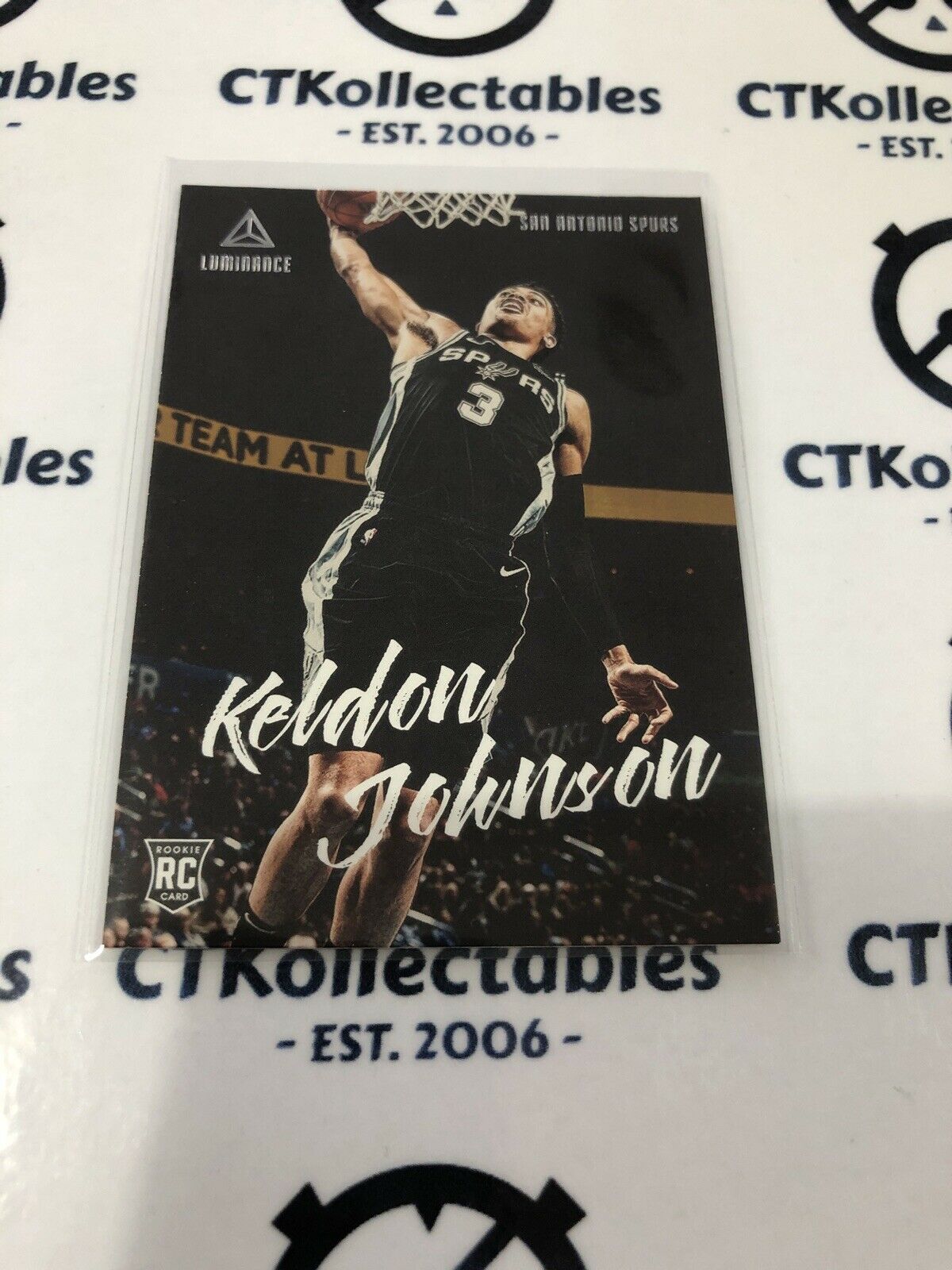 Keldon Johnson RC #140 2019-20 NBA Chronicles Luminance