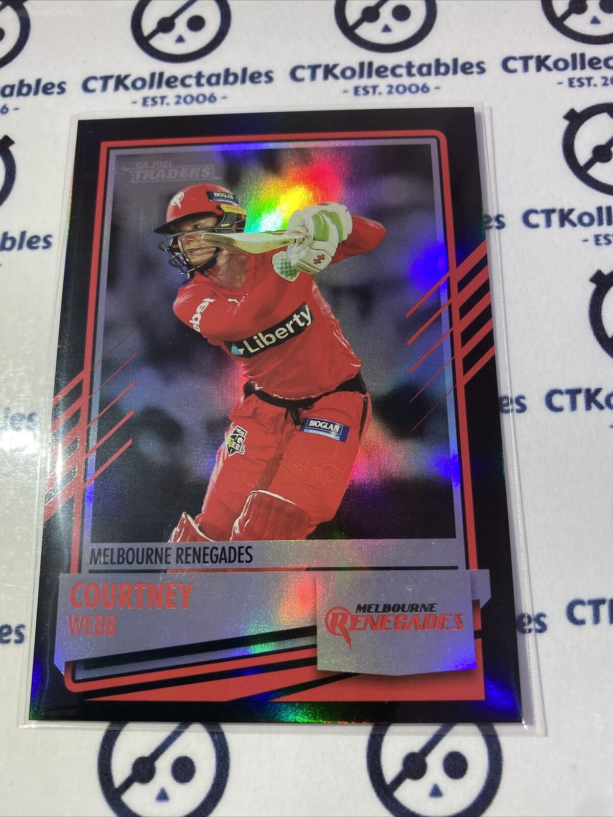 2021/2022 TLA Cricket Traders silver Parallel #P105 Courtney Webb