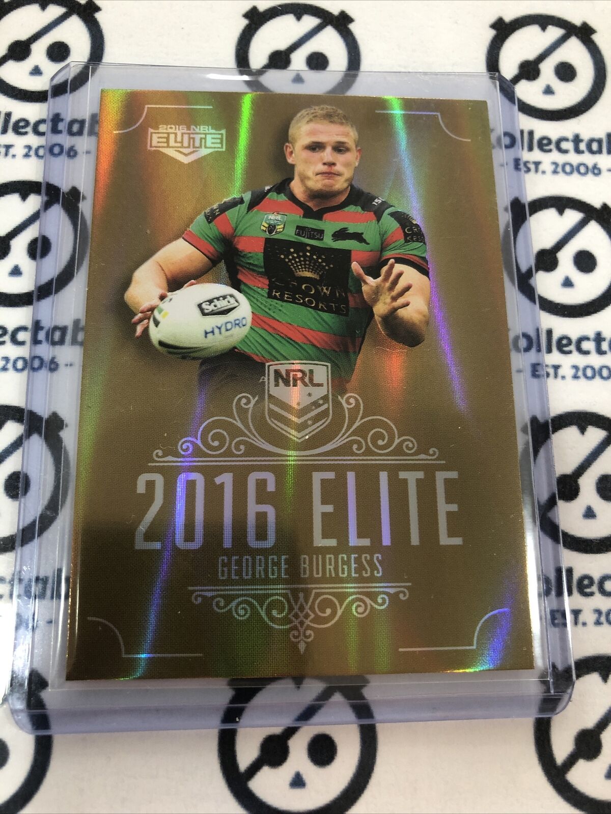 2016 NRL Elite Gold Card George Burgess SG135 Rabbitohs
