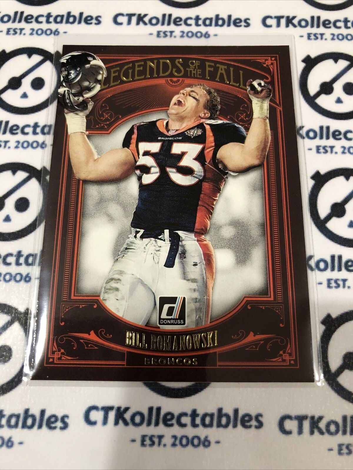 2020 NFL Donruss Legends Of The Fall Bill Romanowski LF-BR BRONCOS