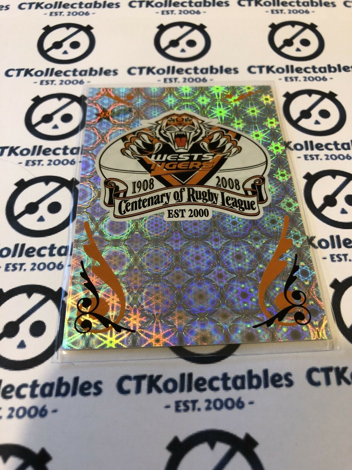 2008 NRL Centenary Of Rugby League Holo foil West Tigers CL16