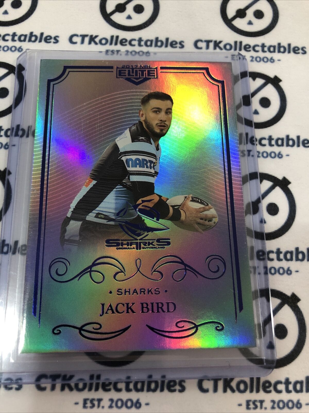 2017 NRL Elite Silver Parallel Jack Bird SS032 Sharks