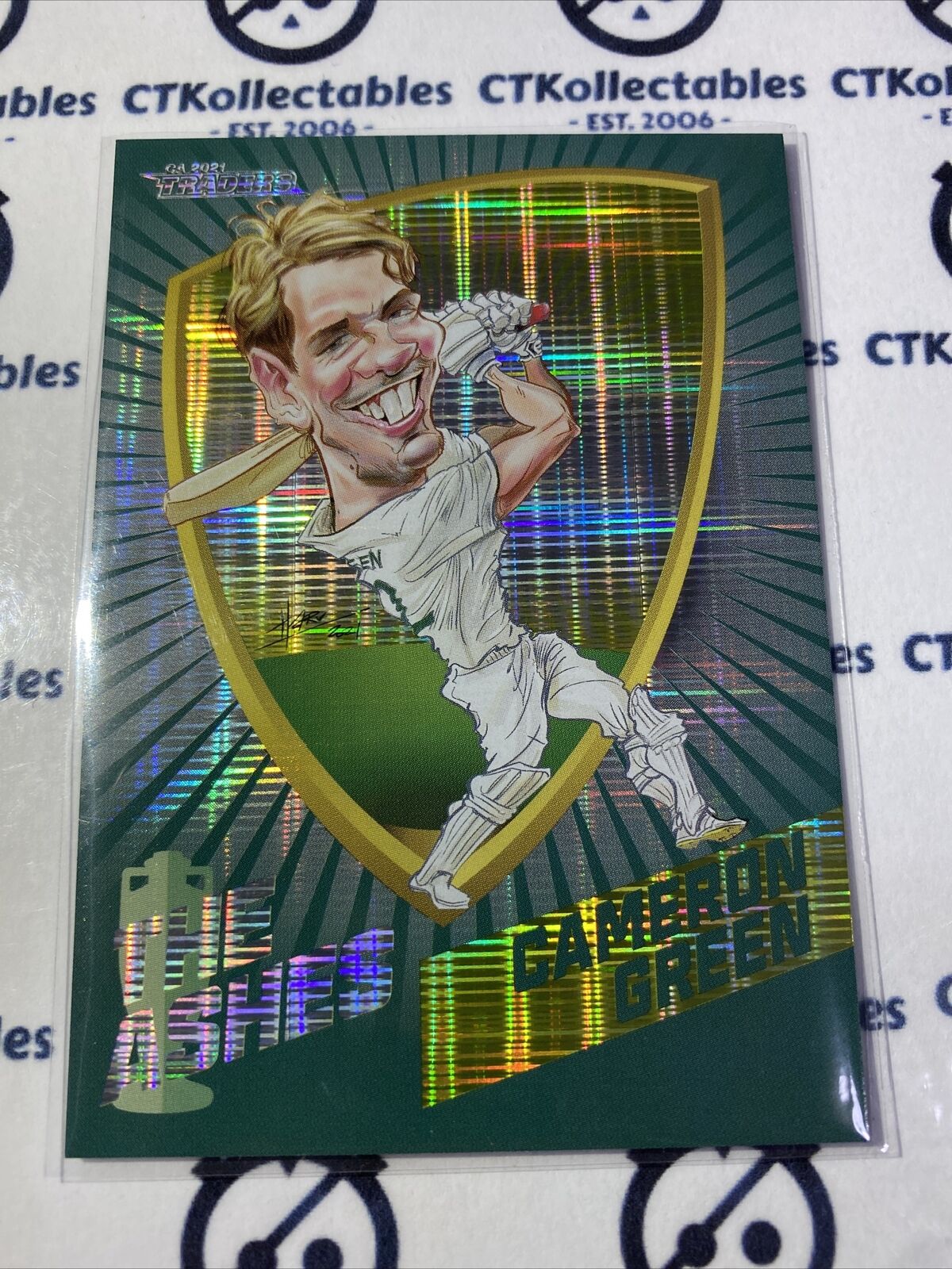 2021/2022 TLA Cricket Traders The Ashes Cameron Green Caricatures #C2/9
