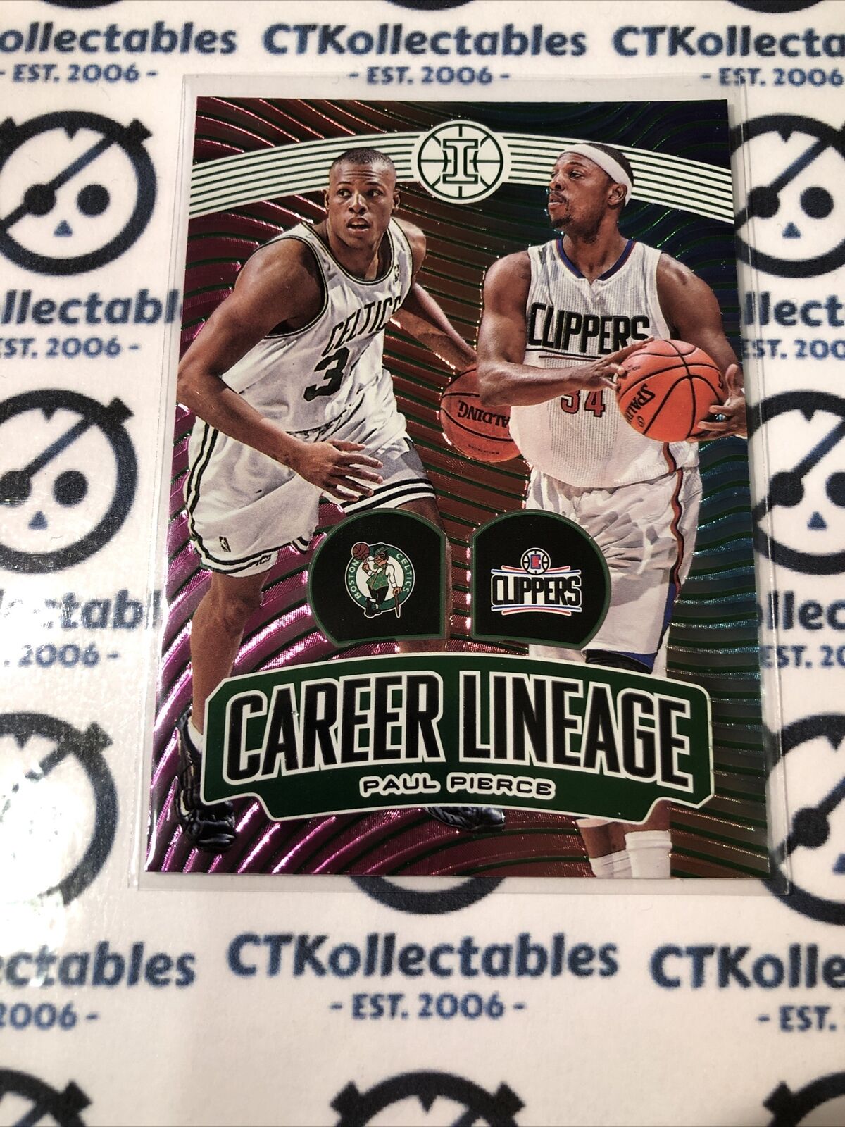 2019-20 NBA Illusions Paul Pierce Career Lineage #14 Celtics