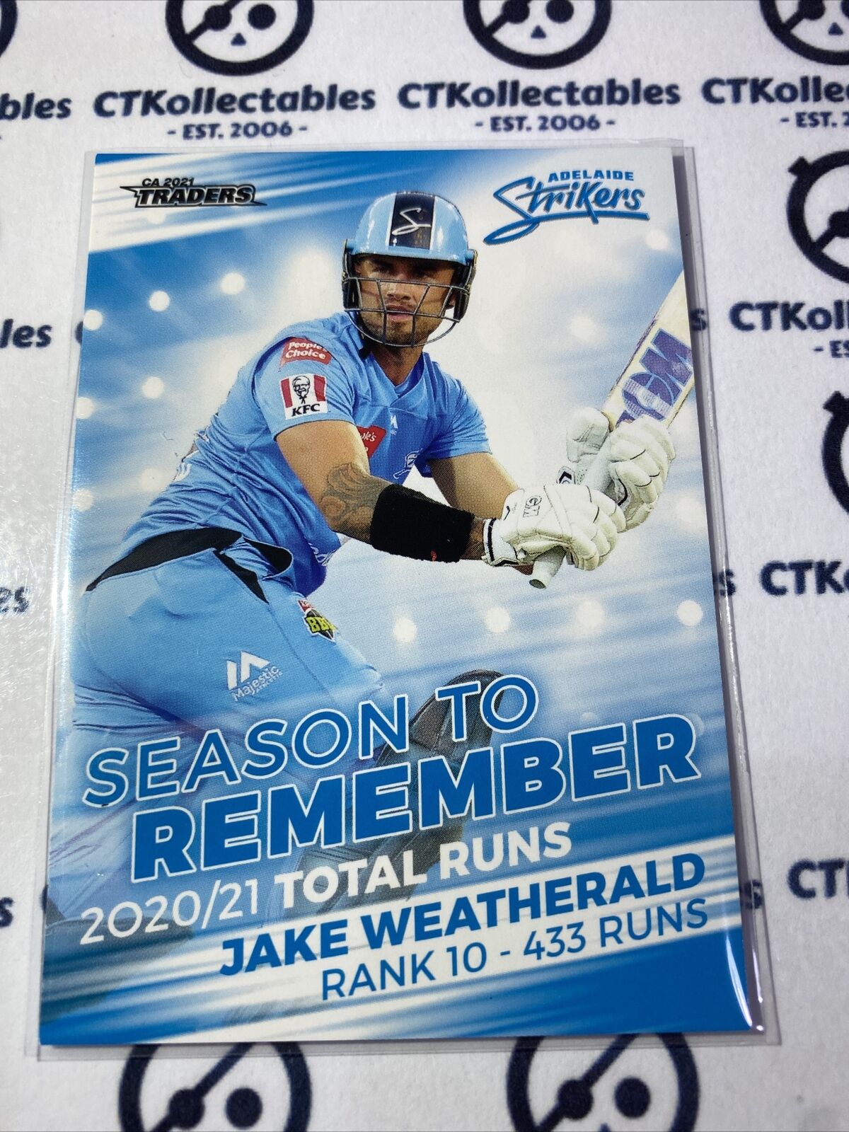 2021/2022 TLA Cricket Traders Season To Remember #STR10/30 Jake Weatherald