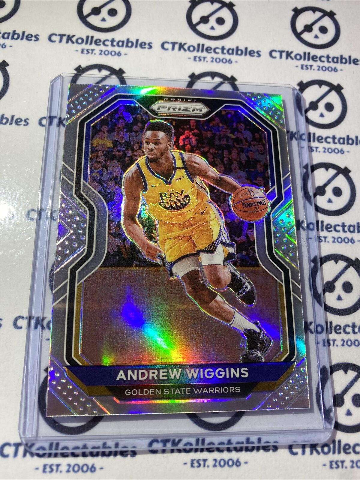 2020-21 NBA Prizm Andrew Wiggins Silver Prizm #132 Warriors