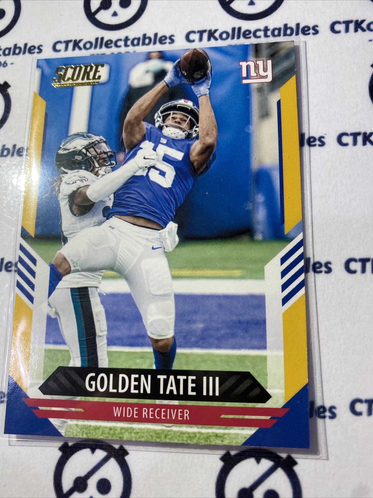 2021 NFL Score Golden Tate III Gold Parallel Base #66 Giants