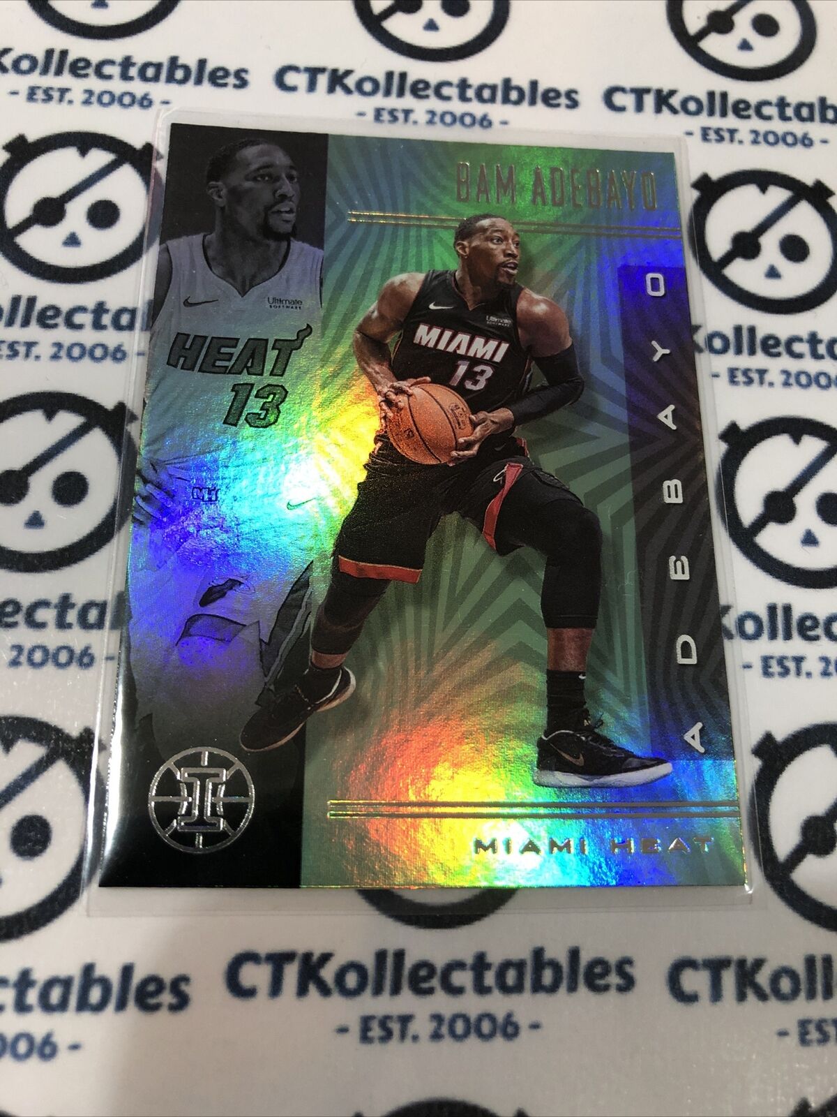 2019-20 NBA Illusions Bam Adebayo Emerald #112 Heat