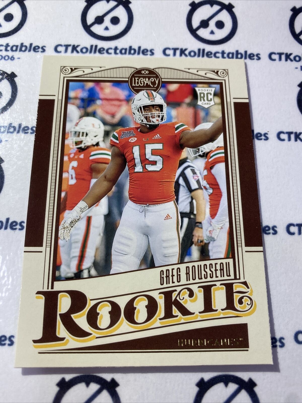 2021 NFL Legacy Rookie Greg Rousseau #180 Bills RC