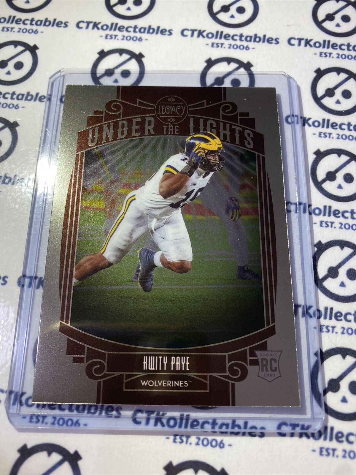 2021 NFL Legacy Kwity Paye “under The lights” Premium Colts