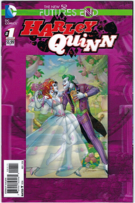 HARLEY QUINN # 1 FUTURES END VARIANT 3D COVER DC COMIC BOOK 2014