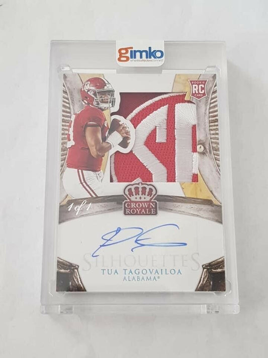 2020 NFL Chronicles Draft Picks Crown Royale Tua Tagovailoa RPA Auto 1/1 Dolphins