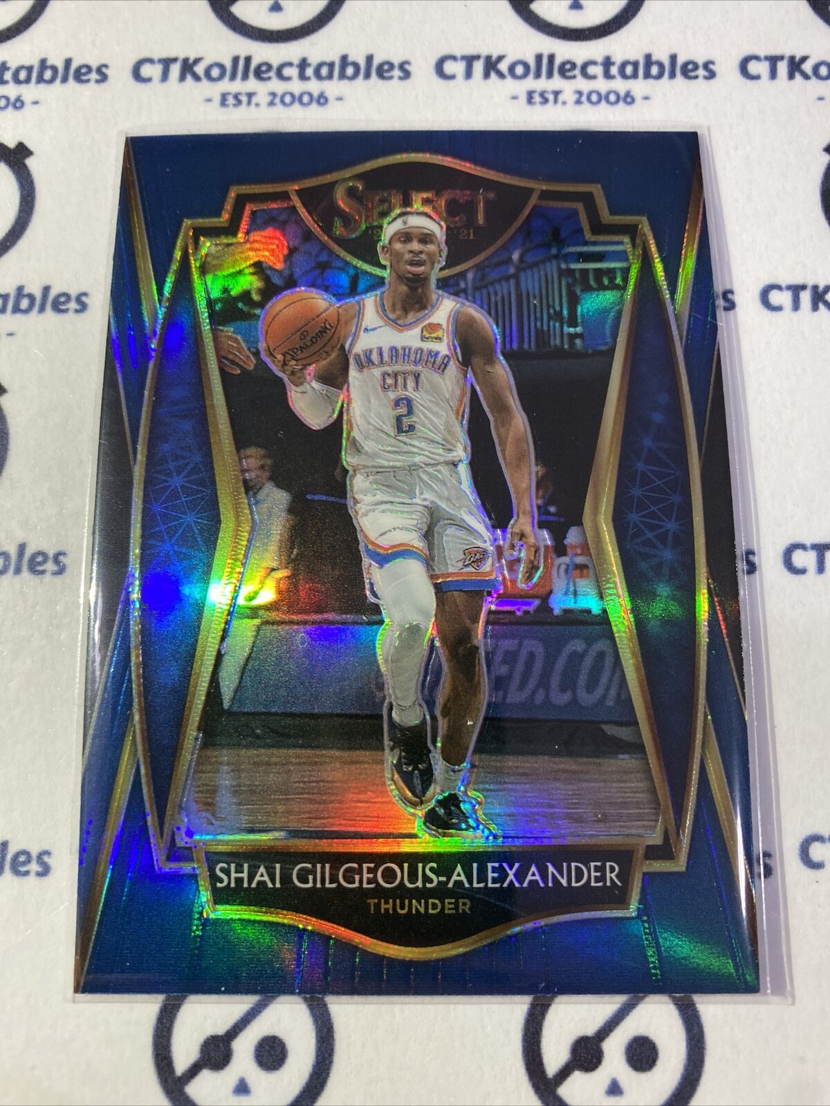 2020-21 Panini NBA Select Shai Gilgeous-Alexander Blue Prizm Premier Level #119