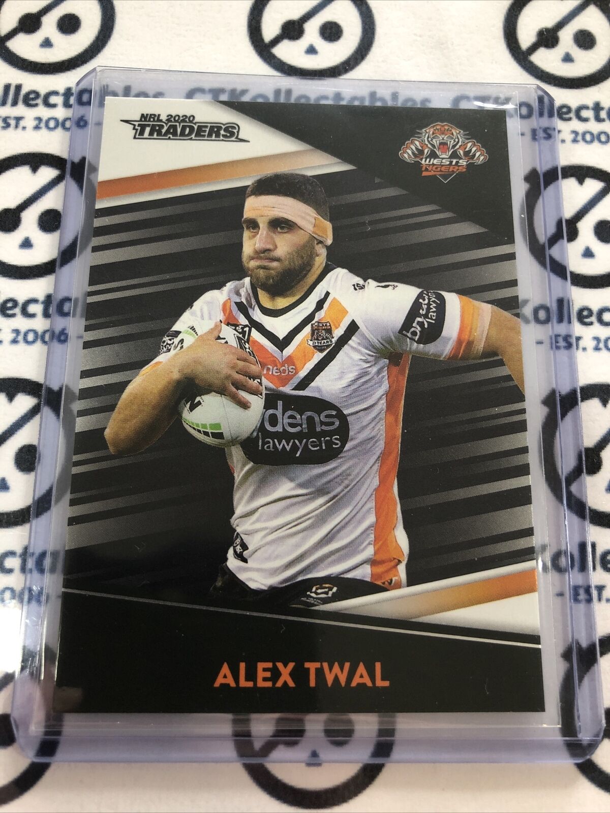 2020 NRL Traders Platinum Parallel Alex Twal #PS160 Tigers