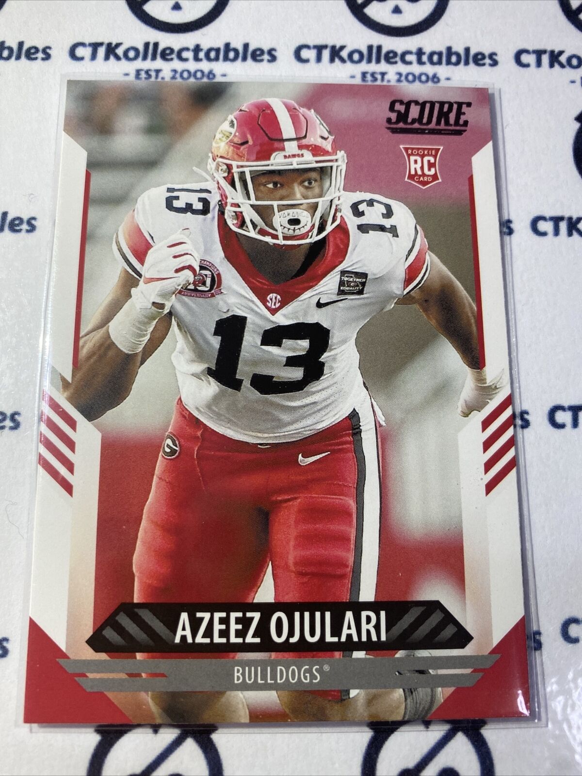 2021 NFL Score Rookie Card Azeez Ojulari #351 RC Giants