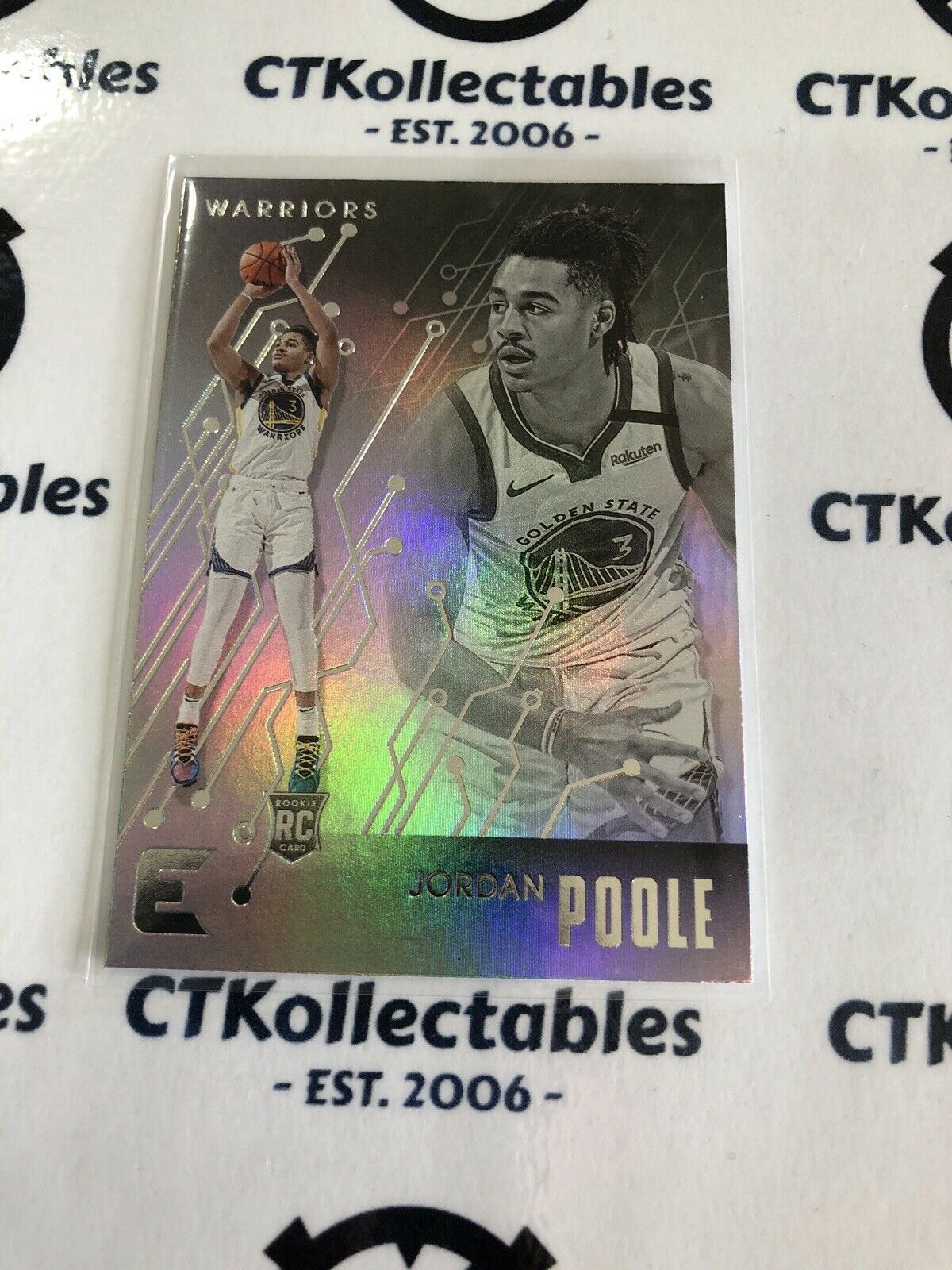 Jordan Poole RC #202 2019-20 NBA Chronicles Essentials