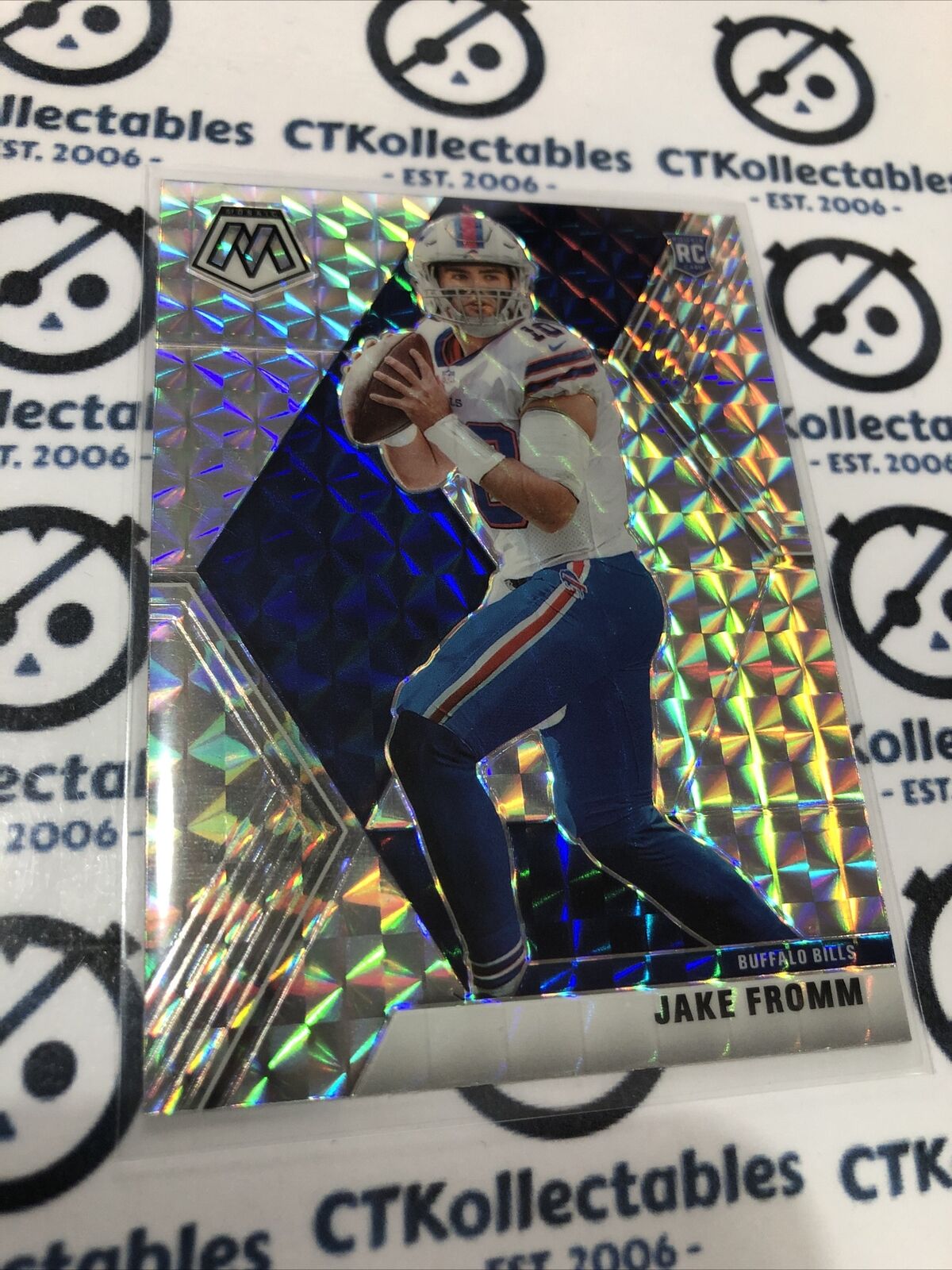 2020 NFL Mosaic Jake Fromm RC #242 Bills Mosaic Prizm