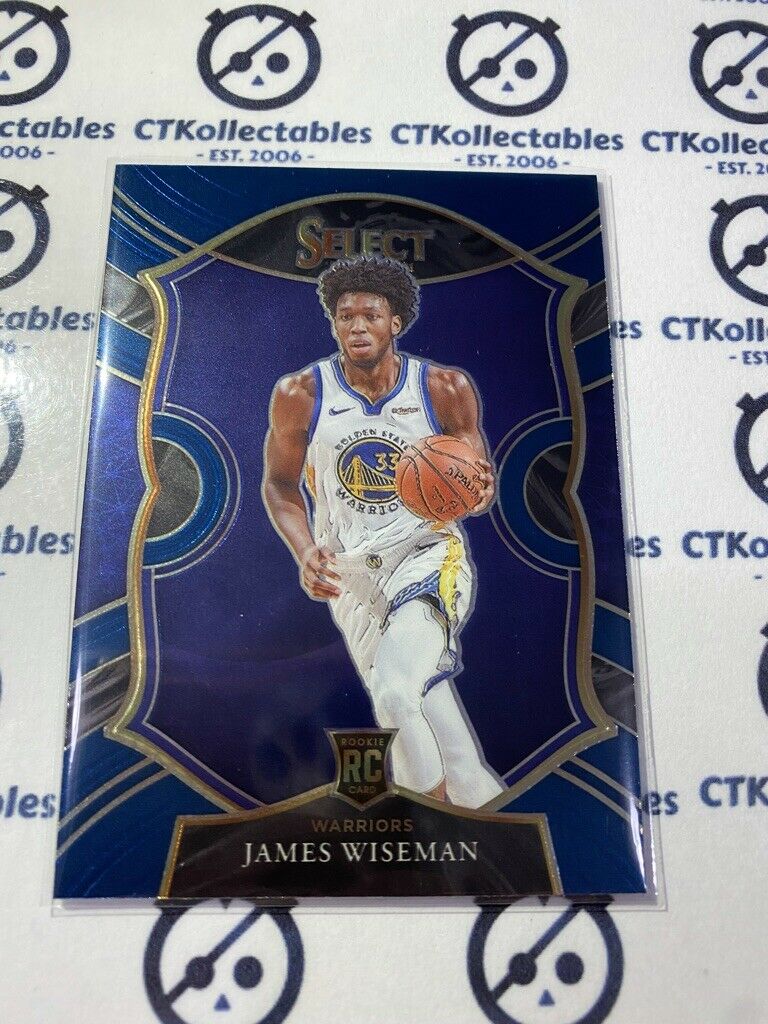2020-21 Panini NBA Select blue James Wiseman Concourse RC #62