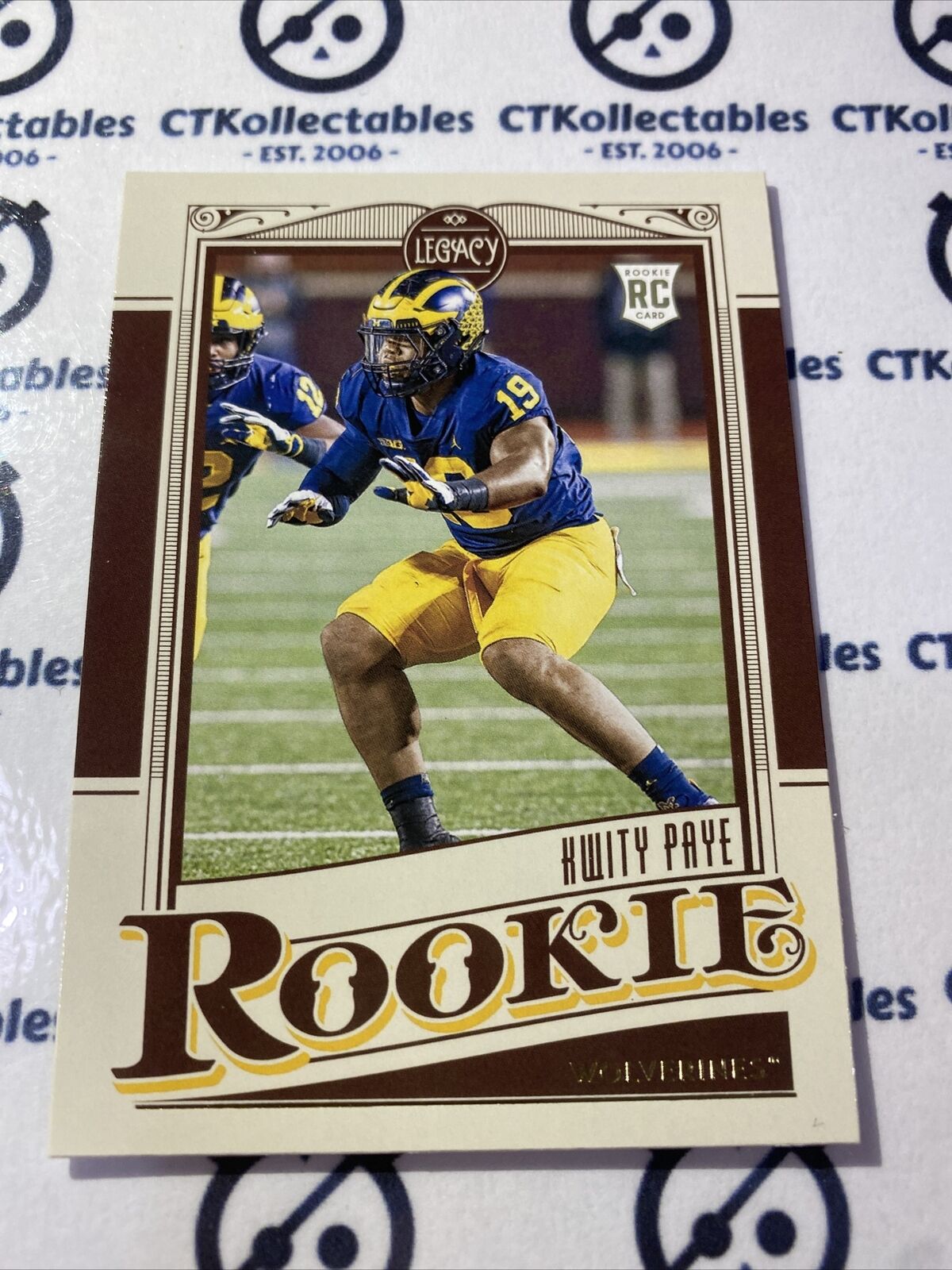 2021 NFL Legacy Rookie Kwity Paye #181 Colts RC