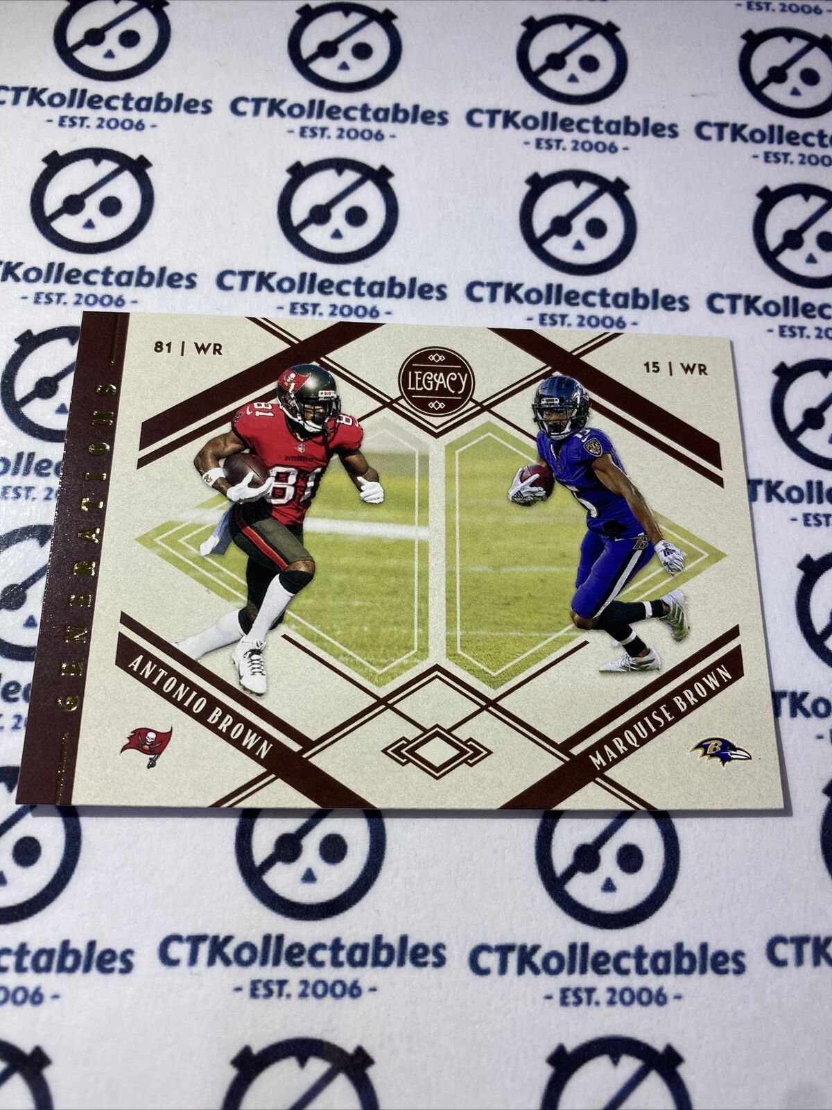 2021 NFL Legacy Generations Antonio Brown/ Marquise Brown #G-3