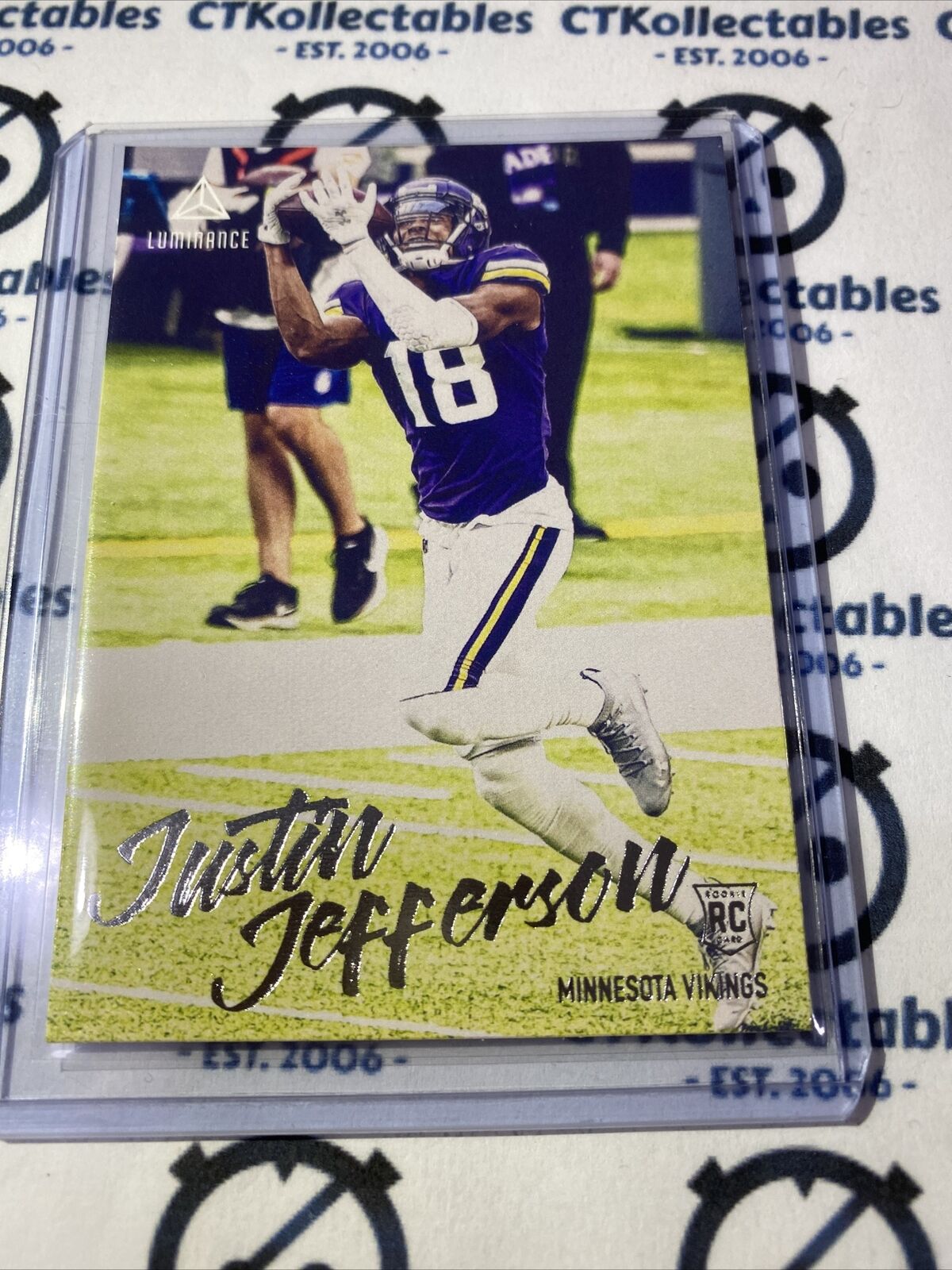 2020 NFL Chronicles Luminance Justin Jefferson RC #217 Vikings