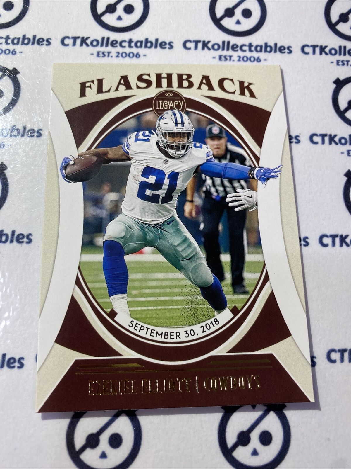 2021 NFL Legacy Timeless Talents Ezekiel Elliot #FB-11 Cowboys