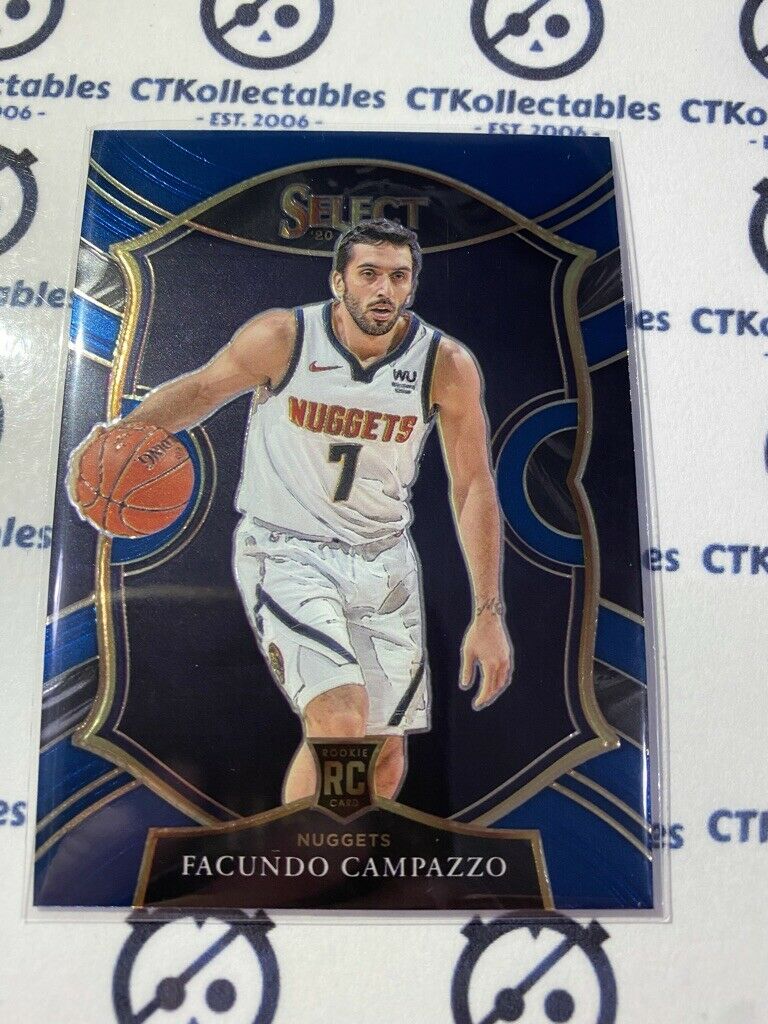 2020-21 Panini NBA Select Facundo Campazzo Blue RC Concourse #83 Nuggets