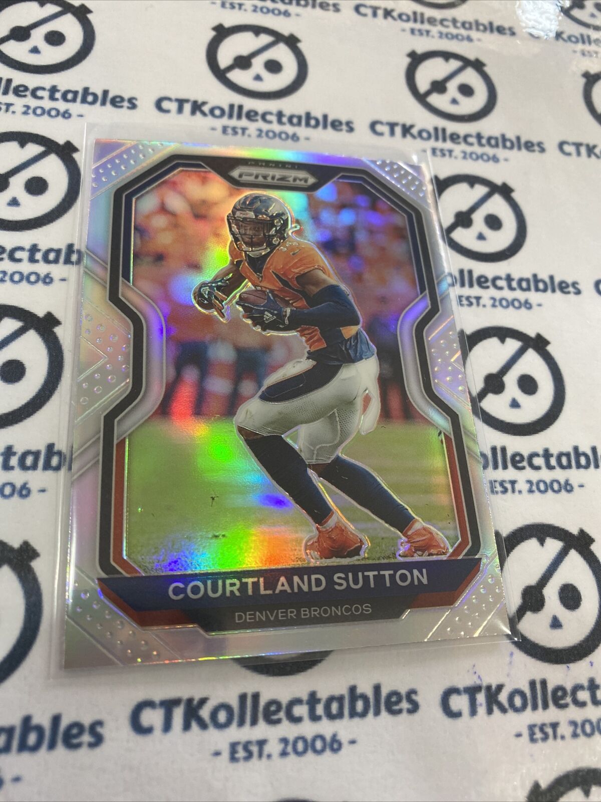 2020 NFL Prizm Courtland Sutton Silver Prizm #111 Broncos