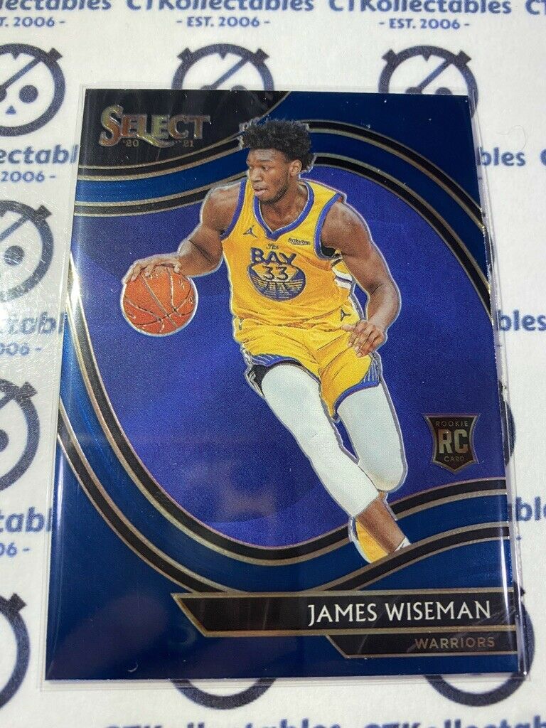 2020-21 Panini NBA Select blue James Wiseman Courtside #299 RC Warriors