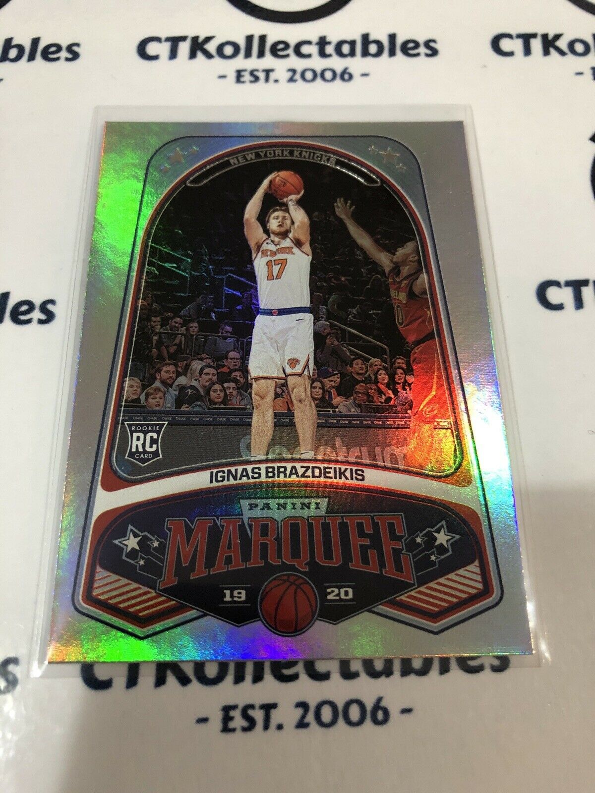2019-20 NBA Chronicles Marquee Ignas Brazdeikis RC #258 Knicks