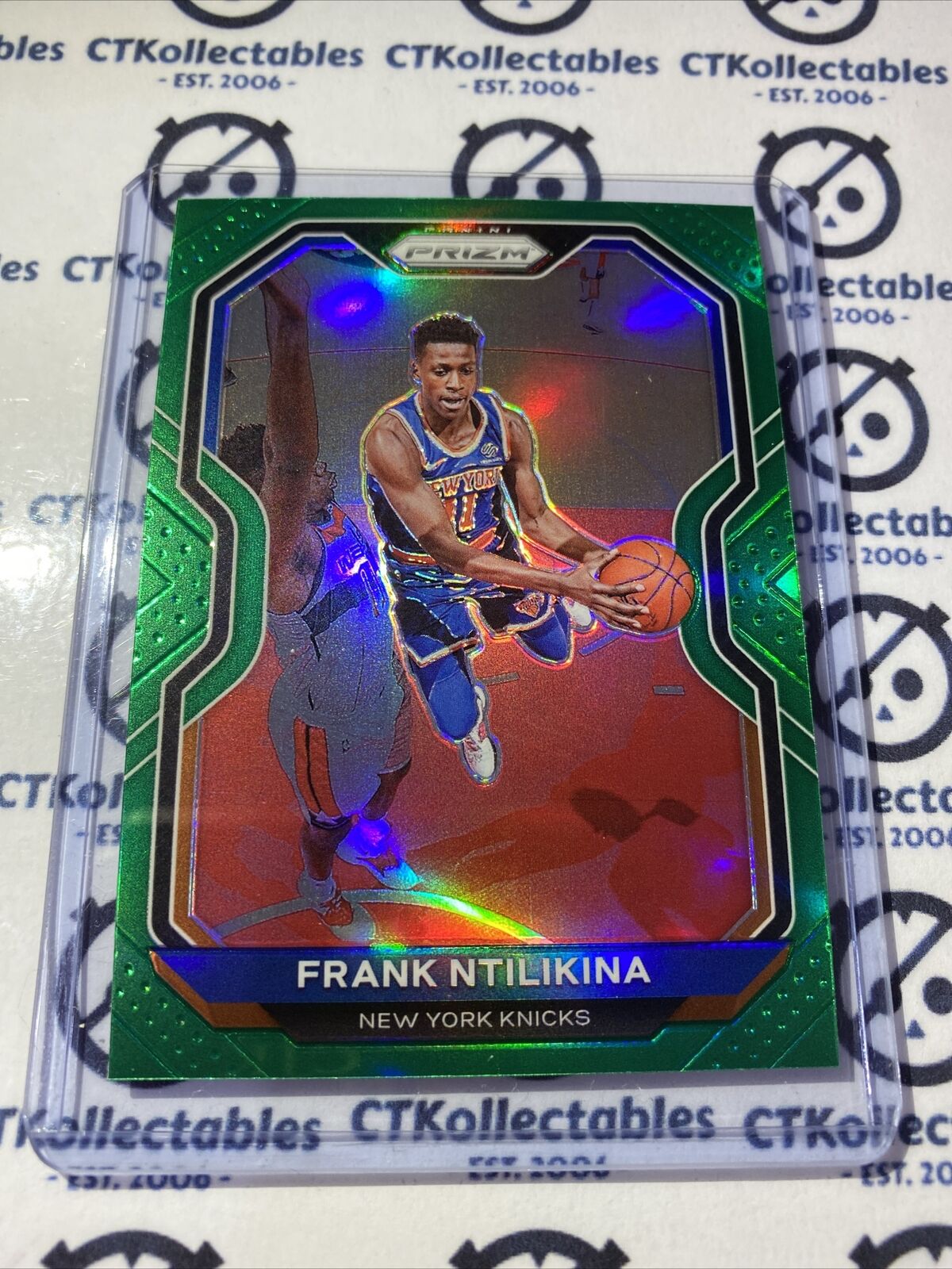 2020-21 NBA Prizm Frank Ntilikina Green Prizm #113 Knicks