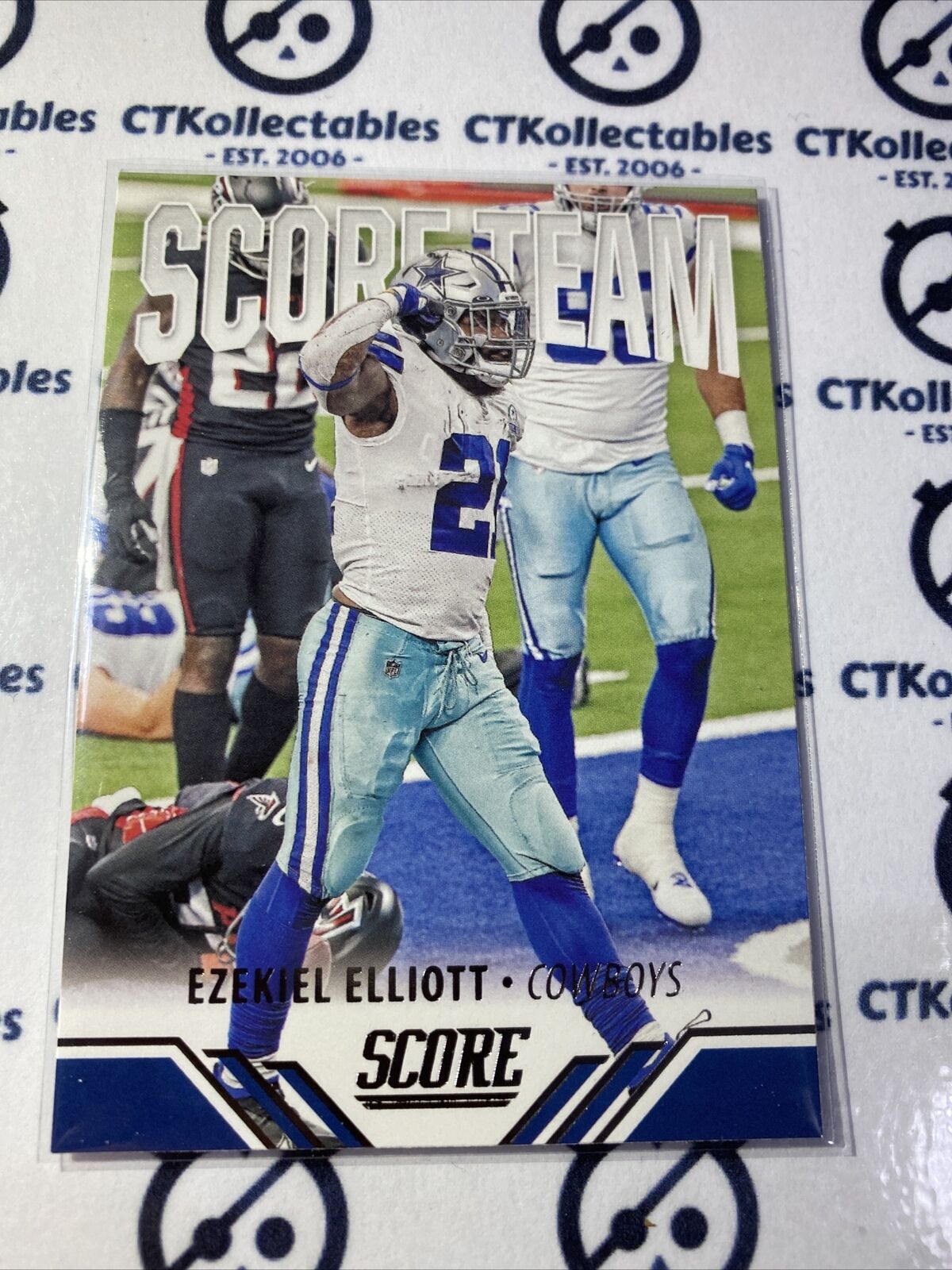 2021 NFL Score Ezekiel Elliott Score Team #ST10 Cowboys
