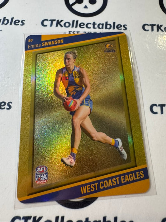 2024 AFLW Teamcoach GOLD #50 Emma Swanson Eagles