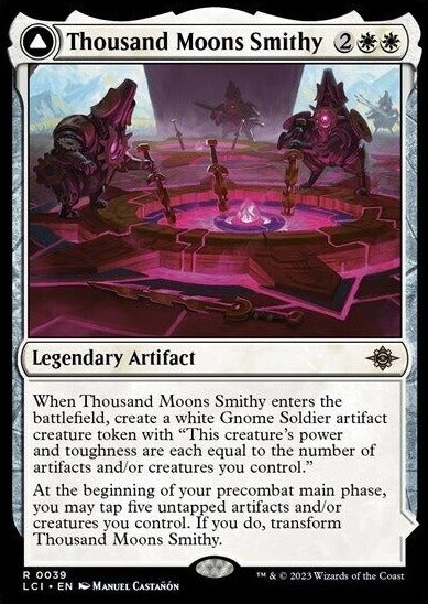 2023 MAGIC THE GATHERING THE LOST CAVERNS OF IXALAN THOUSAND MOONS SMITHY  # R 0039 LEGENDARY ARTIFACT CARD