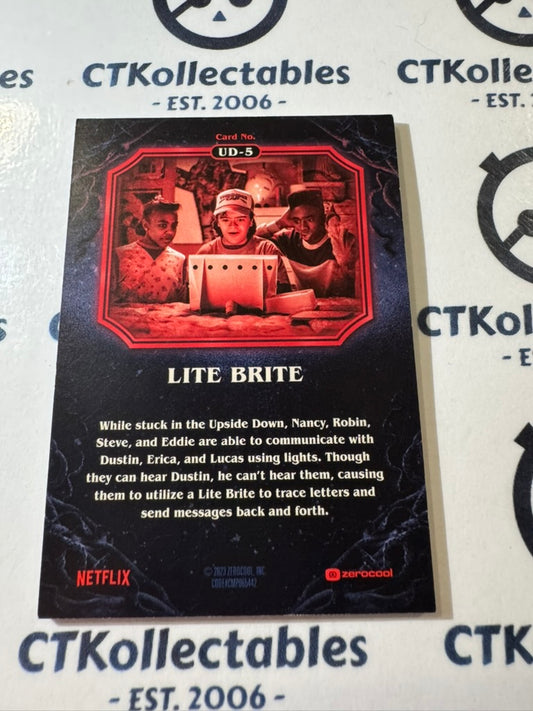 2023 Topps Stranger Things Season 4 #UD-4 Lite Brite Upside Down