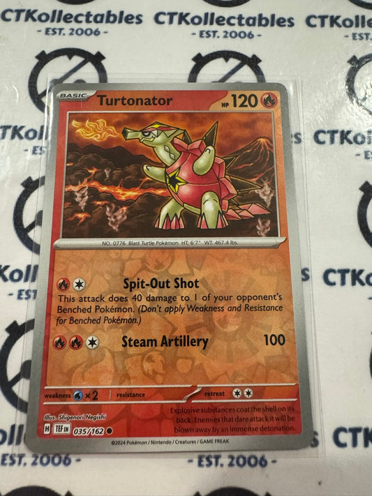Turtonator Reverse Holo Scarlet & Violet Temporal Forces # 035/162 Pokemon