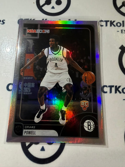 2025-26 Topps NBA Hoops Drake Powell Rookie Card #93 Nets
