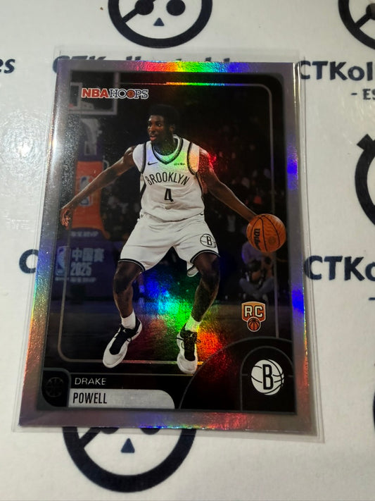 2025-26 Topps NBA Hoops Drake Powell Rookie Card #93 Nets