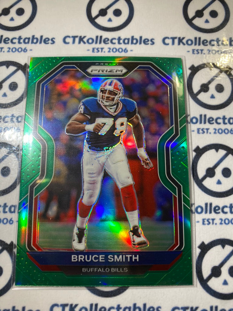 2020 NFL Prizm Bruce Smith Green Prizm #9 Bills