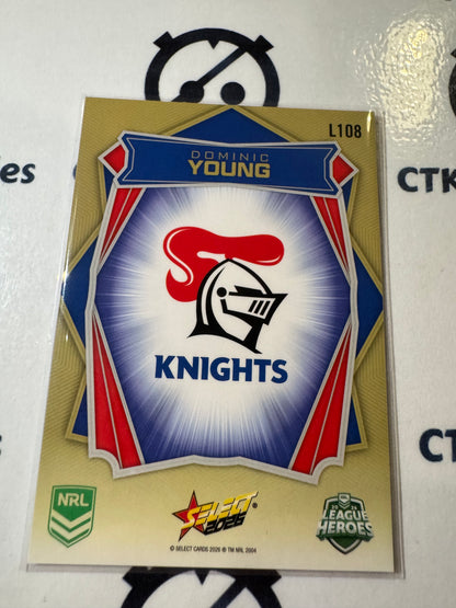 2026 Select NRL League Heroes Luminous Base #L108 Dominic Young Knights