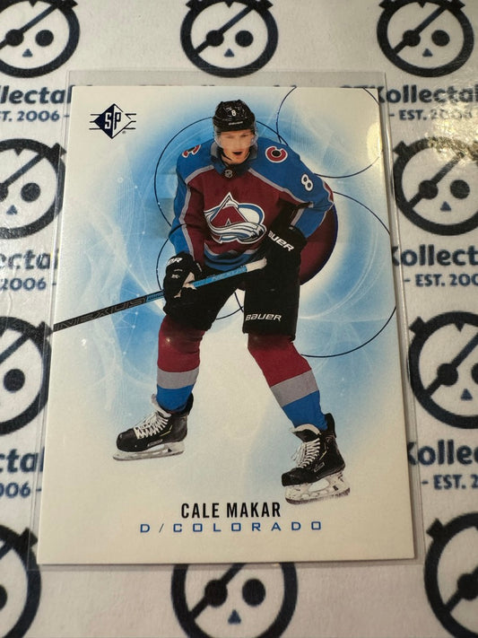 2020-21 NHL SP Hockey Cale Makar Blue Parallel #2 Avalanche