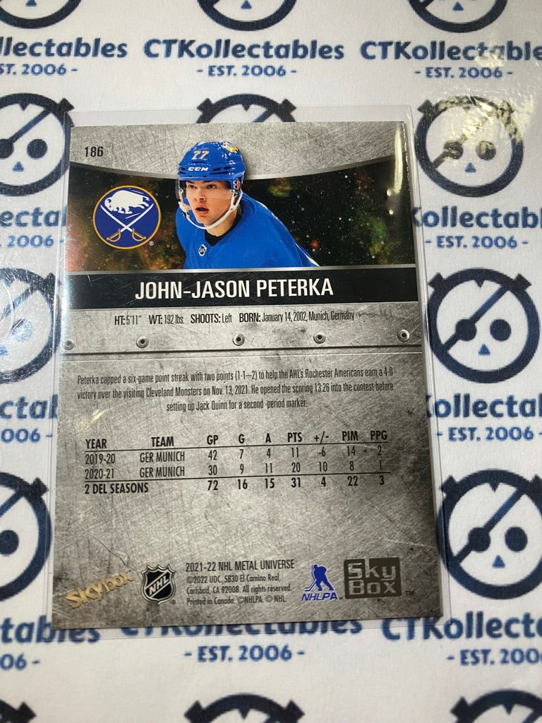 2021/22 Skybox NHL Metal Universe John-Jason Peterka RC #178 Sabres