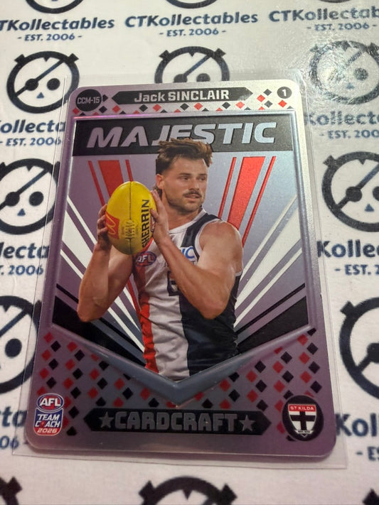 2026 Teamcoach AFL Cardcraft Majestic CCM-15 Jack Sinclair Saints