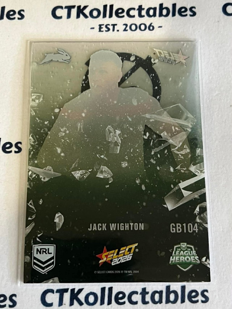 2026 Select NRL League Heroes Game Breakers #GB104 Jack Wighton Rabbitohs