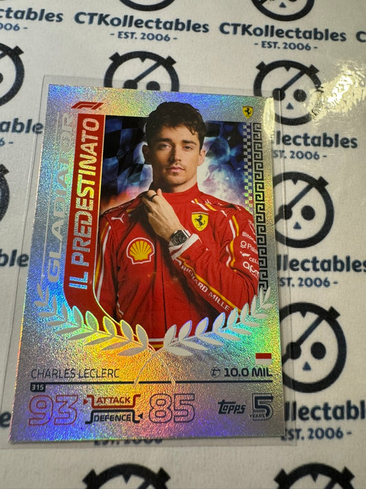 2024 Topps Turbo Attax F1 - Charles Leclerc GLADIATOR Mirror Foil #315