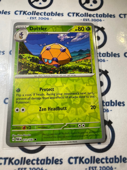 Dottler Reverse Holo #011/182 2023 Scarlet & Violet Paradox Rift Pokémon TCG