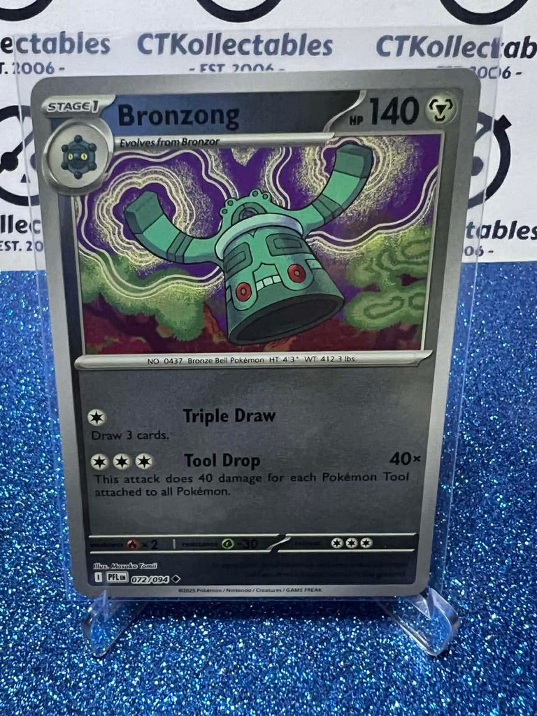 Bronzong Reverse Holo 072/094 Phantasmal Flames Pokemon