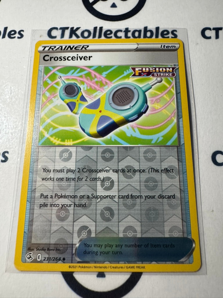 Crossceiver Reverse Holo #231/264 Sword & Shield Fusion Strike Pokemon